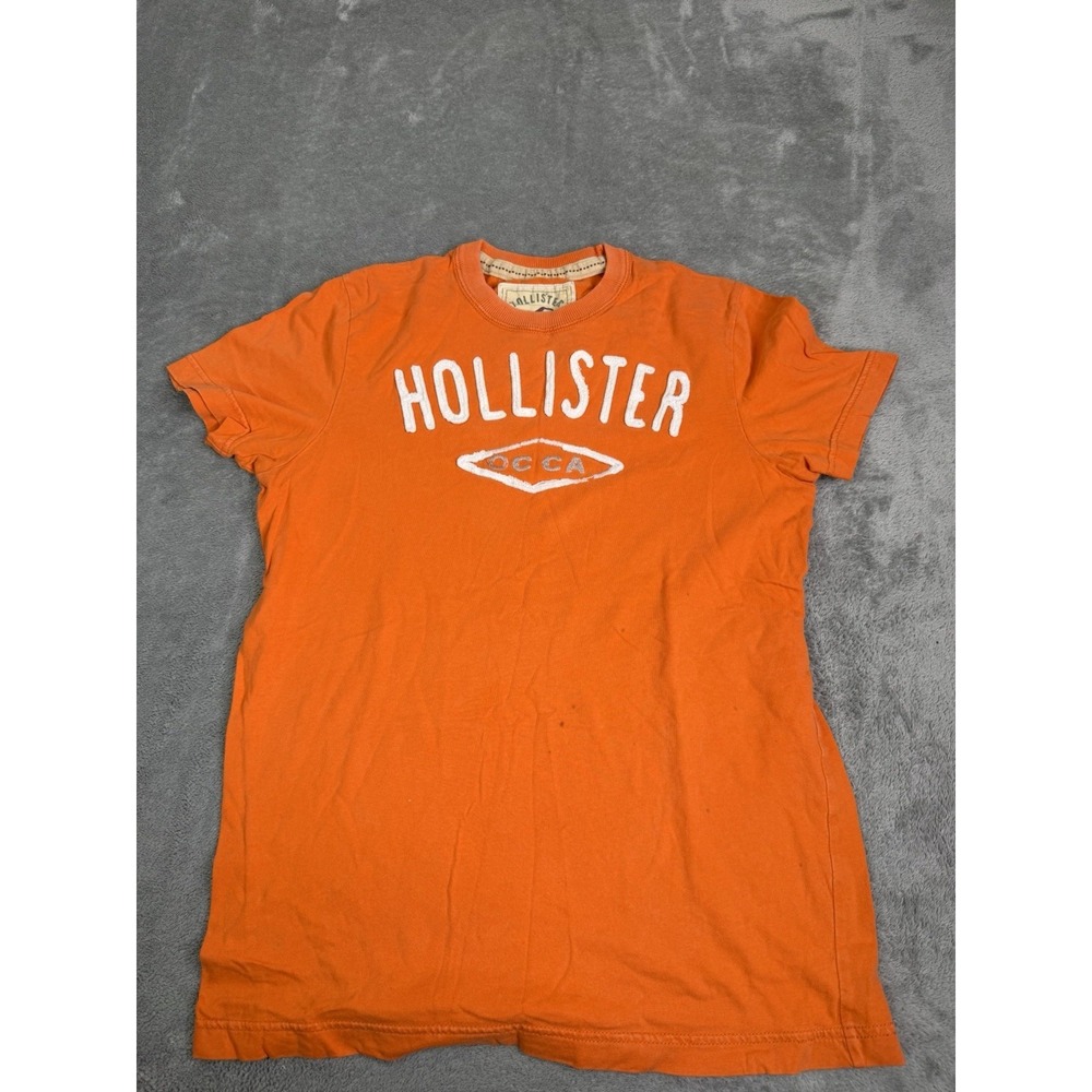 Vintage Y2K Hollister Short Sleeve T Shirt Women's Size Small Orange